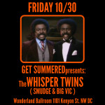 WHISPER TWINS flyer